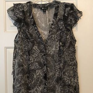 Plus size See-thru top